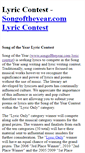 Mobile Screenshot of lyric-contest.songoftheyear.com